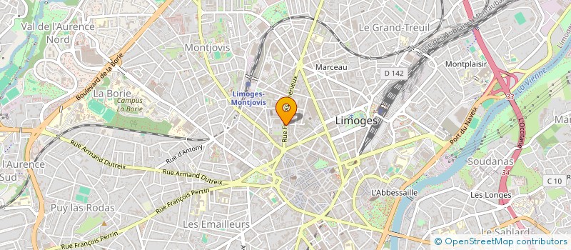 localisation de l'entreprise LES DEMEURES DE MARYSE à LIMOGES