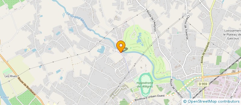 localisation de l'entreprise LES DEMEURES DE PASSYL  MONTAUBAN