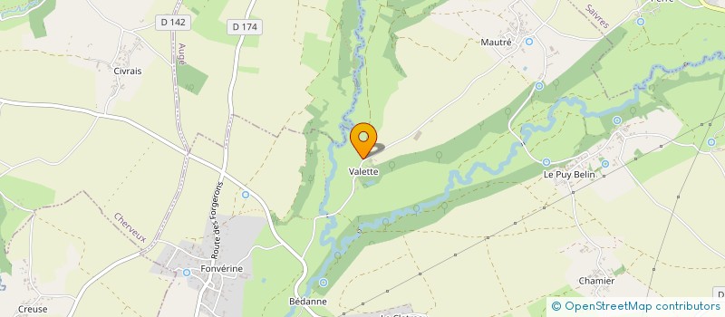 localisation de l'entreprise LES DEMEURES DE VALETTE  AZAY-LE-BRULE