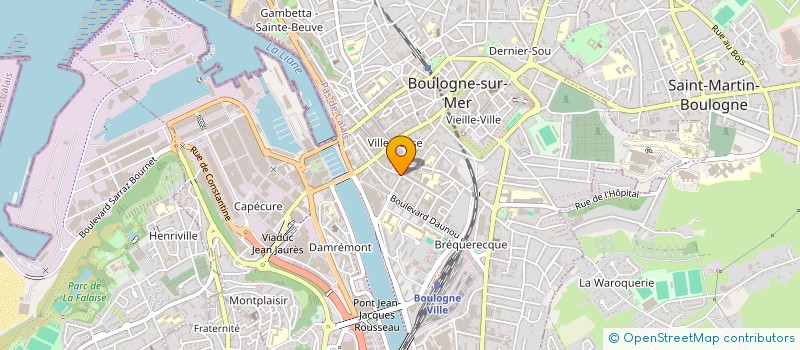localisation de l'entreprise LES DEMEURES DES DEUX CAPS à BOULOGNE-SUR-MER