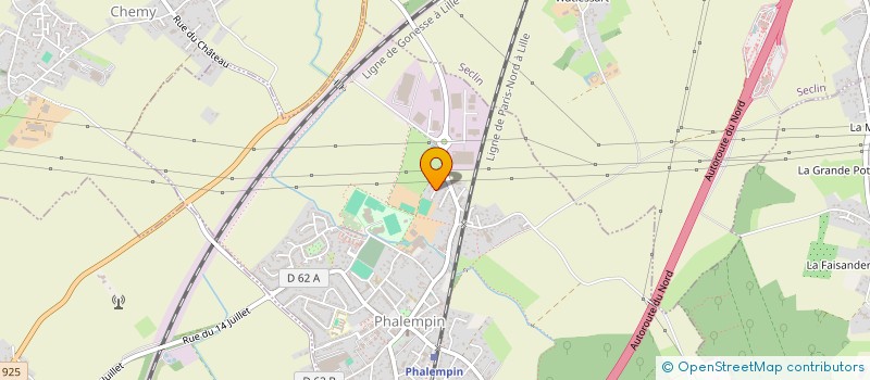 localisation de l'entreprise LES DEMEURES DES HAUTS DE FRANCE  PHALEMPIN