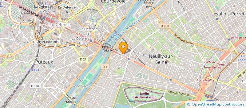 localisation de l'entreprise LES DEMEURES DES HAUTS DE SEINE à NEUILLY-SUR-SEINE