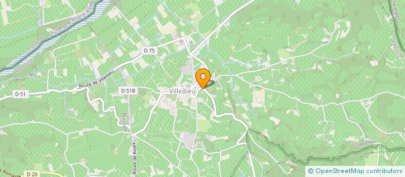 localisation de l'entreprise LES DEMEURES DES JARDINS DE CHEVAL BLANC à VILLEDIEU