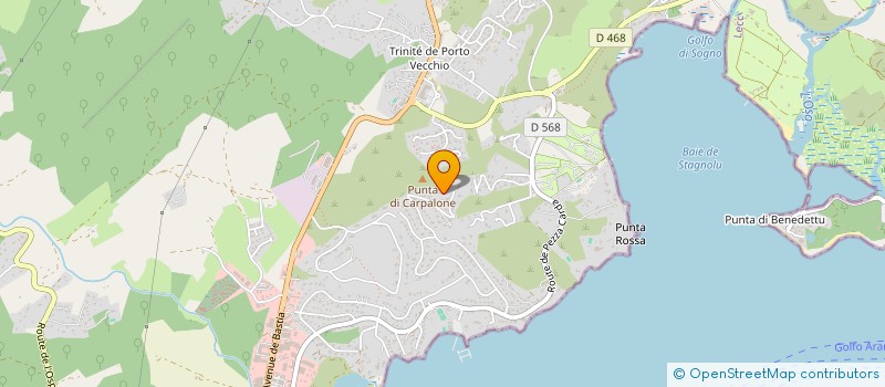 localisation de l'entreprise LES DEMEURES DES SALINES à PORTO-VECCHIO