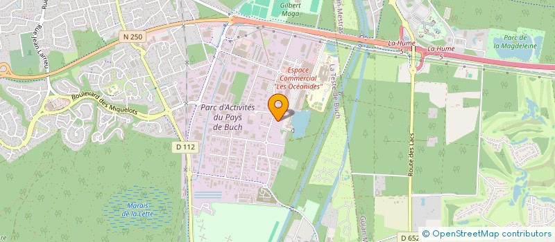 localisation de l'entreprise LES DEMEURES DU BASSIN BATIMENT ENTREPRISE GENERALE DU BATIMENT  LA TESTE-DE-BUCH