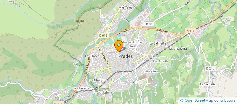 localisation de l'entreprise LES DEMEURES DU CONFLENT à PRADES