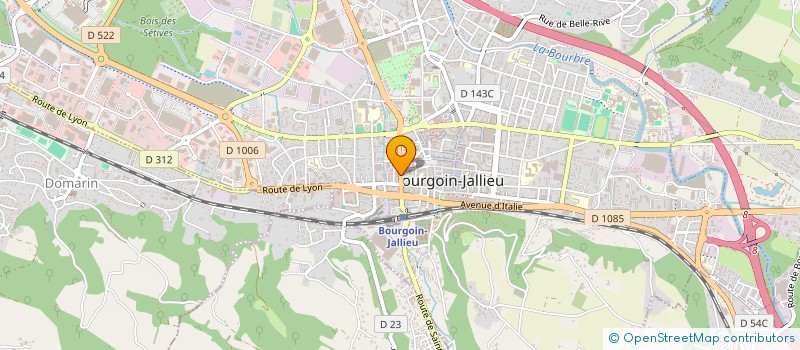 localisation de l'entreprise LES DEMEURES DU DAUPHINE à BOURGOIN-JALLIEU