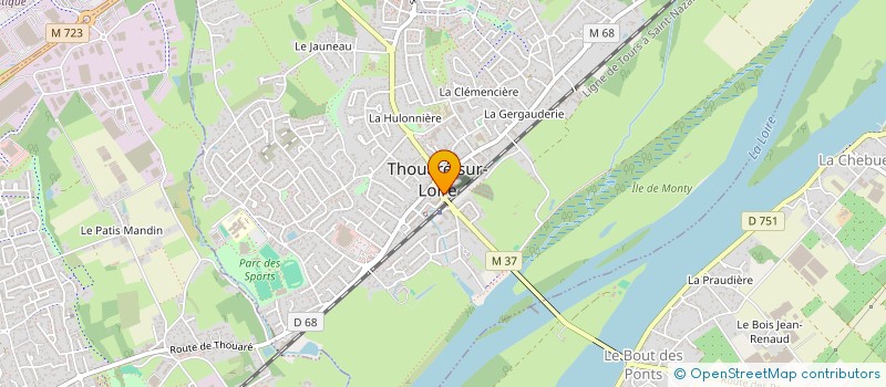 localisation de l'entreprise LES DEMEURES DU TERROIR  THOUARE-SUR-LOIRE