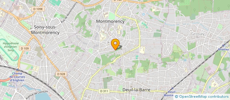 localisation de l'entreprise LES DEMEURES DU VAL à MONTMORENCY