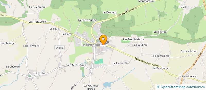 localisation de l'entreprise LES DEMEURES GASTON DE RENTY  SOULEUVRE EN BOCAGE
