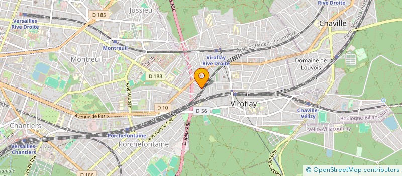 localisation de l'entreprise LES DEMEURES HERITAGE 1900  VIROFLAY