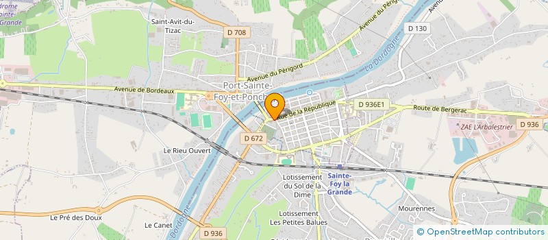 localisation de l'entreprise LES DEMEURES MARBI  SAINTE-FOY-LA-GRANDE