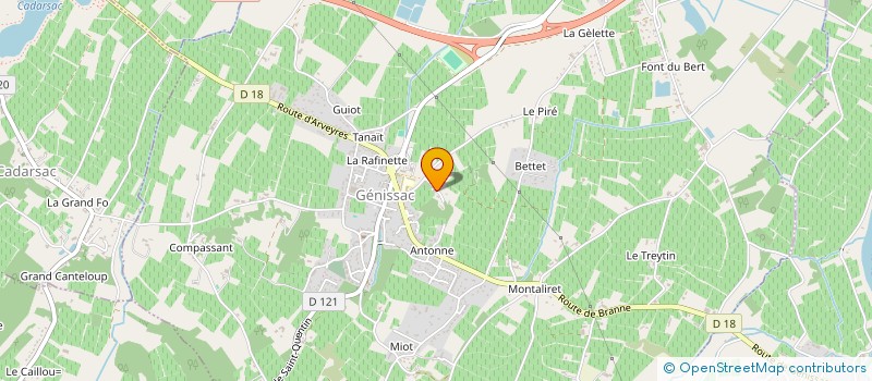 localisation de l'entreprise LES DEMEURES PROVENCALES  GENISSAC