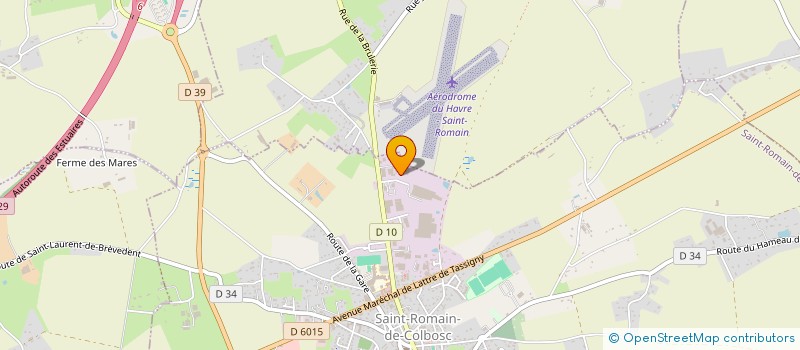 localisation de l'entreprise LES DEMEURES ROMANAISES à SAINT-ROMAIN-DE-COLBOSC