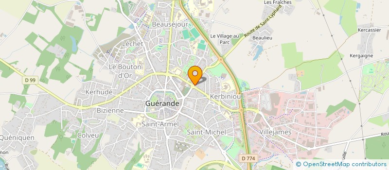 localisation de l'entreprise LES DEMEURES SALINES à GUERANDE