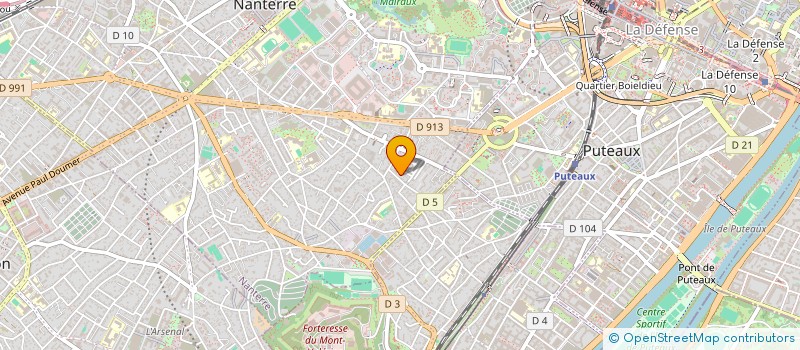 localisation de l'entreprise LES DEMEURES SLAVES  NANTERRE