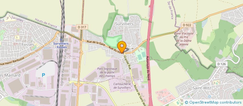 localisation de l'entreprise LES DEMEURES TOURLY  SURVILLIERS