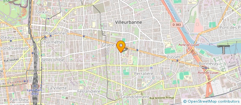 localisation de l'entreprise LES DEMEURES TRADITIONNELLES à VILLEURBANNE