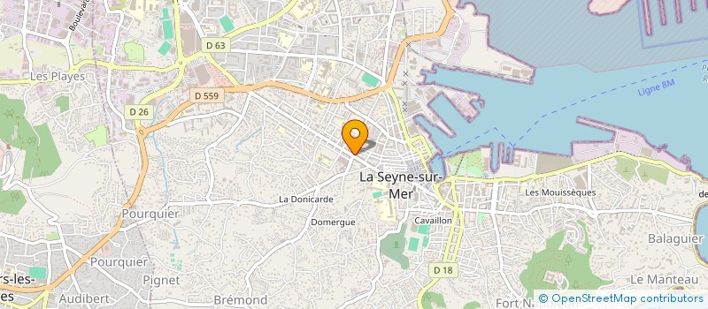 localisation de l'entreprise LES DEMEURES TRANQUILLES SOC CIVILE à LA SEYNE-SUR-MER
