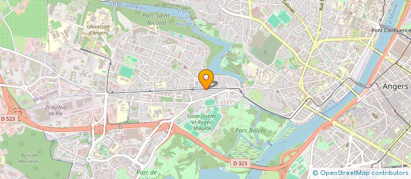 localisation de l'entreprise LES DEMOCRATES EN SAUMUROIS  ANGERS