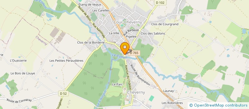 localisation de l'entreprise LES DEMOIS'AILES à COUR-CHEVERNY