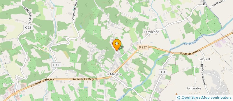 localisation de l'entreprise LES DEMOISELLES  MOISSAC