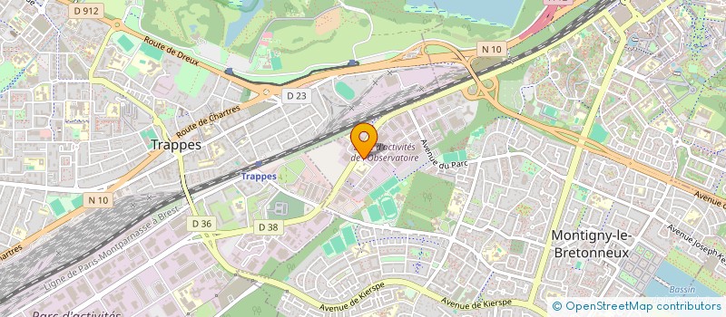 localisation de l'entreprise LES DEMOISELLES 78 à MONTIGNY-LE-BRETONNEUX