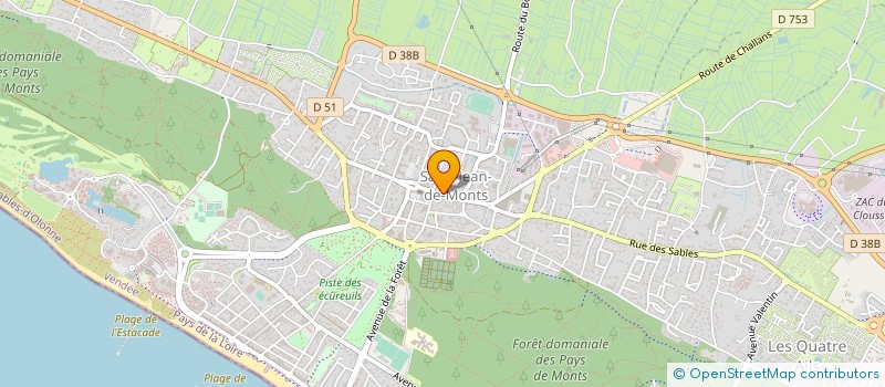 localisation de l'entreprise LES DEMOISELLES à SAINT-JEAN-DE-MONTS
