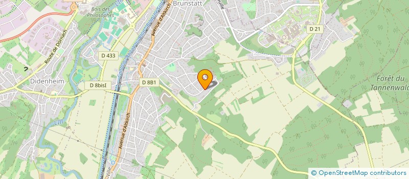 localisation de l'entreprise LES DEMOISELLES DE BRUNSTATT  BRUNSTATT-DIDENHEIM