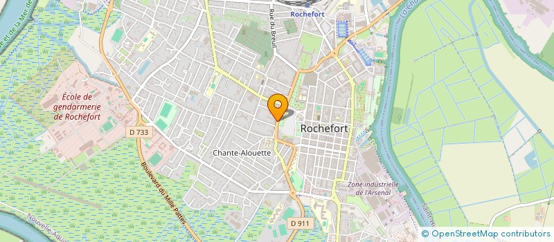 localisation de l'entreprise LES DEMOISELLES DE ROCHEFORT  ROCHEFORT