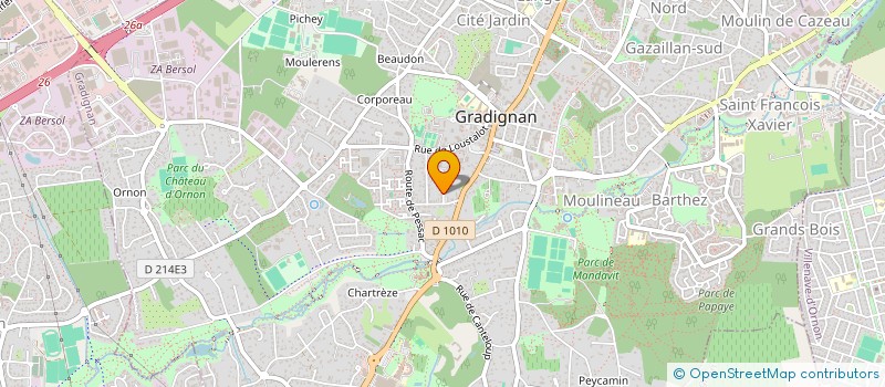 localisation de l'entreprise LES DEMOISELLES DE ROCHEFORT.  GRADIGNAN