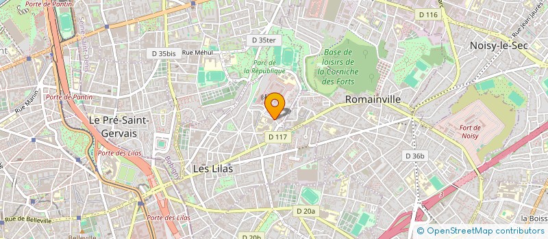 localisation de l'entreprise LES DEMOISELLES DES LILAS à LES LILAS