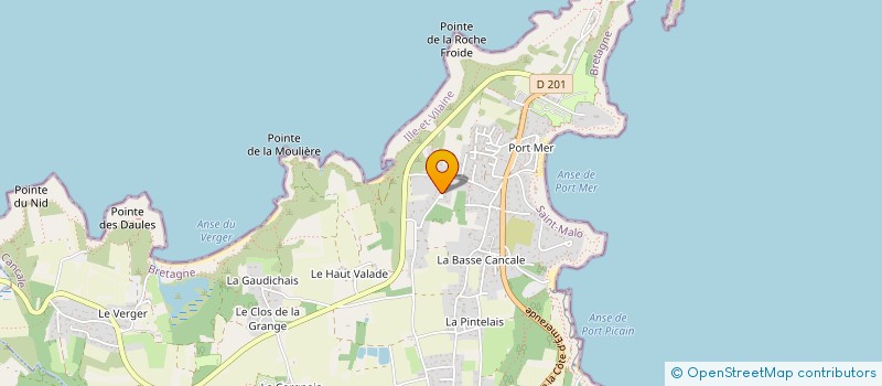 localisation de l'entreprise LES DEMOISELLES DU BORD DE MER  CANCALE