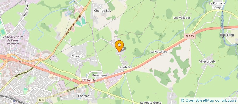 localisation de l'entreprise LES DEMONS DE GUERET à LA CHAPELLE-TAILLEFERT
