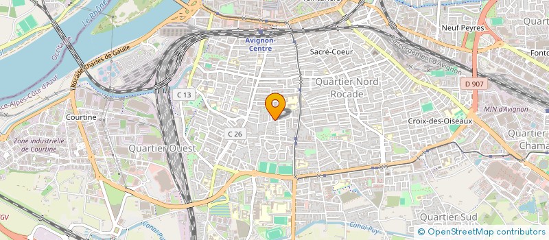 localisation de l'entreprise LES DEMONS DU JEU  AVIGNON