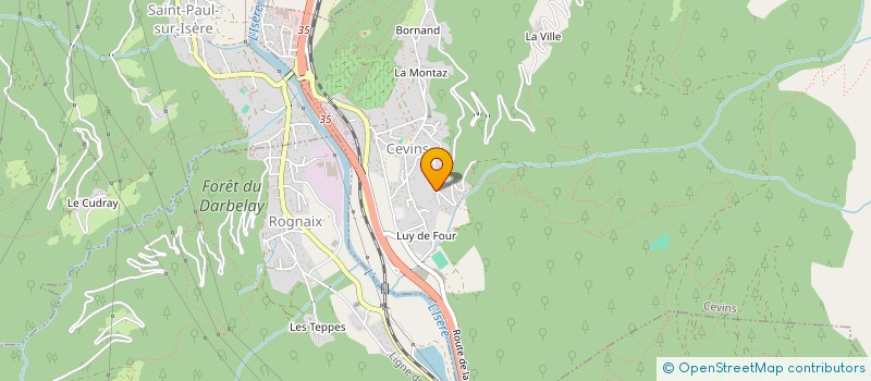 localisation de l'entreprise LES DEMONTAGNES  CEVINS