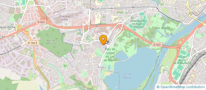 localisation de l'entreprise LES DENIERS à ANGERS