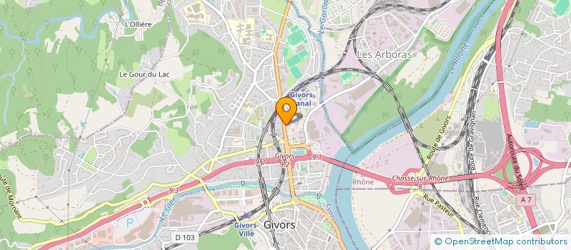 localisation de l'entreprise LES DENOMINATEURS COM 1  GIVORS