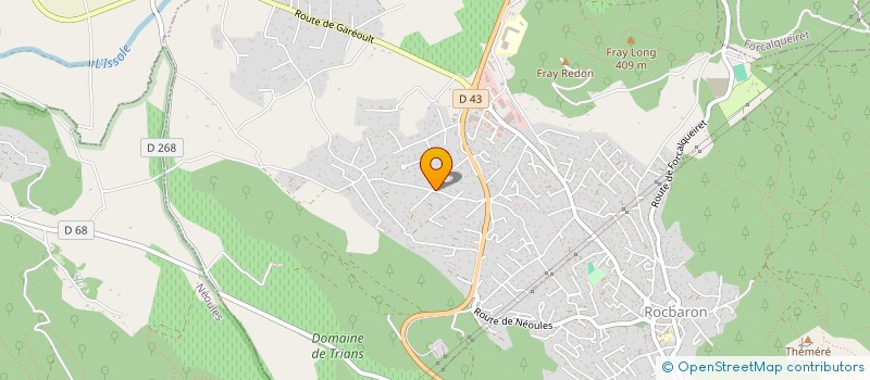 localisation de l'entreprise LES DENTELLES  ROCBARON