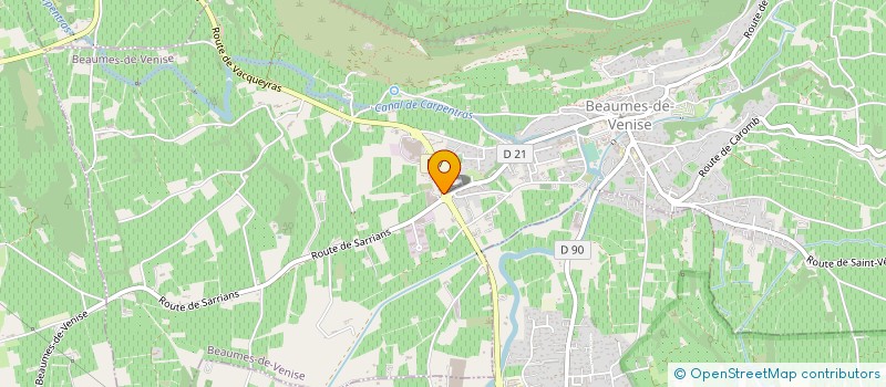 localisation de l'entreprise LES DENTELLES  VACQUEYRAS