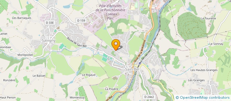 localisation de l'entreprise LES DENTELLIERES D'ECULLY  SAIN-BEL