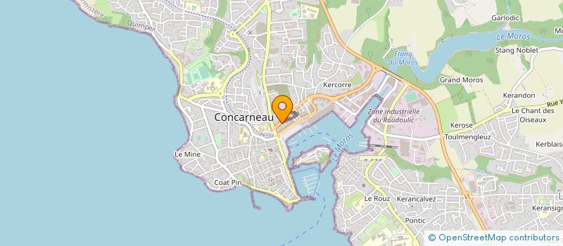 localisation de l'entreprise LES DENTS DE LAY à CONCARNEAU