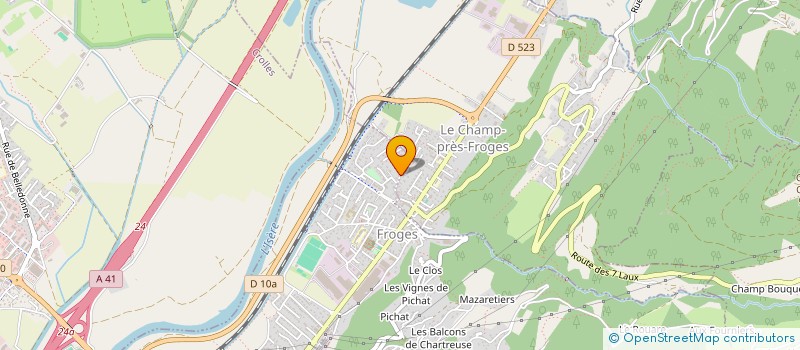 localisation de l'entreprise LES DENTS DE LOUP  LE CHAMP-PRES-FROGES