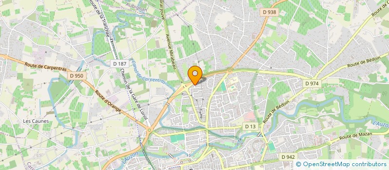 localisation de l'entreprise LES DENTS DE MONTMIRAIL  CARPENTRAS