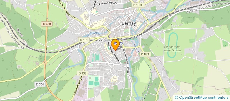 localisation de l'entreprise LES DENTS DU THUIT  BERNAY