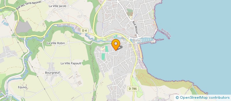 localisation de l'entreprise LES DEPANNEURS DE L'OUEST à BINIC-ETABLES-SUR-MER