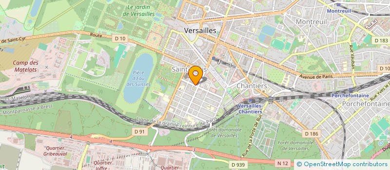 localisation de l'entreprise LES DEPANNEURS DU ROI à VERSAILLES