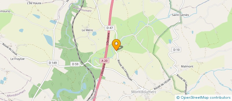 localisation de l'entreprise LES DEPANNEURS LOTOIS  MONTDOUMERC