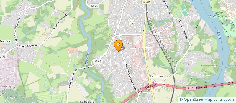 localisation de l'entreprise LES DEPENDANCES DE L'ERDRE à LA CHAPELLE-SUR-ERDRE