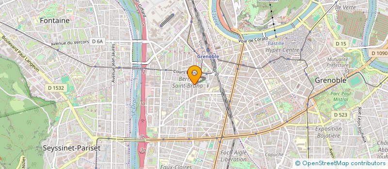 localisation de l'entreprise LES DEPLUMES  GRENOBLE